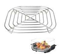 Buxiffod Crisper Rack - Estante para freidora de aire de acero inoxidable compatible con freidora de aire Ninja Crispi FN101 de 2.5 cuartos y 4 cuartos