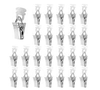 BuxiuGK 20 Piezas Pinzas para Cortinas,Clips para Cortinas de Metal Ganchos de Cortina para Sujetar para Colgar Cortinas,sin Ruido