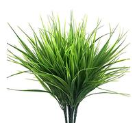 BuxiuGK 4 Piezas Green Artificial Plastic Shrubs Falsa Hierba de Trigo Plantas Verdes Artificiales para Jardín de La Cocina Baño Adorno Alféizar
