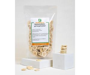 Buxtrade 1 kg Rodajas De Plátano Liofilizadas, Fruta Deshidratada