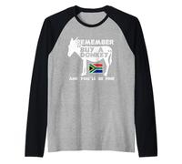 Buy A Donkey South Africa Funny Translation Tourist Braai Camiseta Manga Raglan