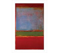 BUY ART FOR LESS Póster artístico de Mark Rothko de 1951 n.º 6 de Mark Rothko de 36 x 24 Pulgadas, Pintura Famosa, expresionista Abstracto, Verde, Violeta y Rojo