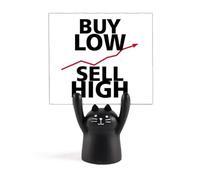 Buy Low Sell High Art Deco Fashion Memo Holder Cartoon Black Cat Stand Decoración