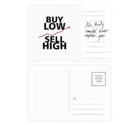 Buy Low Sell High Art Deco - Tarjeta postal de moda para aniversario de persona importante