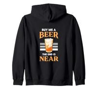 Buy Me A Beer The End Is Near Licenciatura Fiesta Novio Sudadera con Capucha