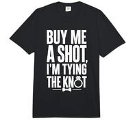 Buy Me A Shot I'm Tying The Knot Celebración De Boda Divertido Comfort Colors Adult Heavyweight T-Shirt