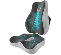 BUY ME Cojin coxis,Respaldo Asiento Coche, cojin Lumbar Silla Oficina, cojin sillas con Espuma viscoelastica Alta Densidad, Antideslizante, Lavable, antiescaras,hemorroides, Dolor Espalda