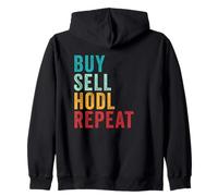 Buy, Sell, HODL, Repeat - Crypto Investing Vintage Sudadera con Capucha