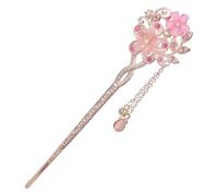 Buyao - Elegante horquilla de filigrana de cristal para niñas, horquilla china antigua tradicional Hanbiuk, decorativa, para cosplay, hecha a mano