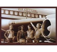 Buyartforless Led Zeppelin The Starship Airplane 36x24 Music Art Print Poster Decoración de pared Imagen clásica