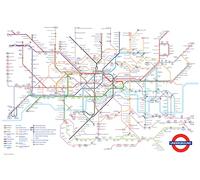 buyartforless London Underground Transit Map - Póster (36 x 24 cm), diseño de Inglaterra
