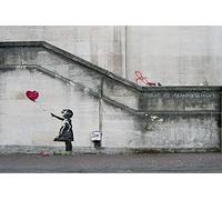 Buyartforless Póster de Banksy con impresión giclée de Banksy de 91 x 61 cm, arte urbano, decoración de pared impresa con 12 colores en papel brillante giclée, fabricado en los Estados Unidos