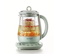 BUYDEEM K1594T Health-Care Beverage Tea Maker and Kettle, 10 en 1 Programable Brew Cooker Master 1.5 L, Cozy Greenish