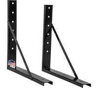 Buyers Products 1701016 Formed Welded Black Steel Mounting Brackets for Underbody Truck Tool Box, Set of 2, 24 x 24, Corrosion Resistant With Universal Hole Pattern For Quick And Easy Mounting