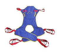 BUYHAO Eslinga universal de elevación para pacientes, eslingas de elevación de cuerpo completo con soporte para cabeza y espalda, correas acolchadas divididas para piernas con apertura de cómoda, 5