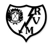 BUYLUX Cuadro Escudo Rayo Pared Madera - Decoracion Habitacion, Hogar Moderno - Regalos Originales para Hombre, Niño - Cuadros Decoracion Salon Modernos - Poster Futbol (Rayo Vallecano)