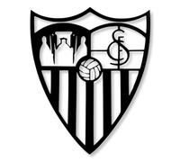 BUYLUX Cuadro Escudo Sevilla Pared Madera - Decoracion Habitacion, Hogar Moderno - Regalos Originales para Hombre, Niño - Cuadros Decoracion Salon Modernos - Poster Futbol (Sevilla)