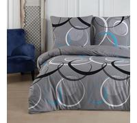 Buymax® Ropa de Cama 200x220 100% algodón Funda nórdica de 3 Piezas - Juegos de Ropa de Cama 200 x 220cm con 2 x Fundas de Almohada 80x80cm, Oeko-Tex Renforcé Juego de Funda nórdica con Cremallera