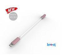 BUYNOW365, Lightning a 3.5 mm adaptador de auriculares para iPhone 7/7P, 8/8P (Rosa dorada ), Compatible para iOS 10,3 o actualizar, iPhone 7 conector de relámpago a 3.5 mm AUX hembra Jack de audio auriculares Cable adaptador de auriculares