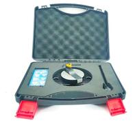 Buyohlic Accesorio giratorio de bola de base ovalada para hacer bolas convexas y curvaturas cóncavas con escala de graduación con 10 cajas de brocas de corte de repuesto II suministradas con maleta de