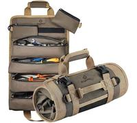 Buyohlic Bolsa de herramientas enrollable resistente al agua, organizador multiusos con bolsas con cremallera desmontables para técnicos y mecánicos