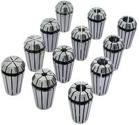 Buyohlic ER - Juego de pinzas para fresado CNC y soportes de herramientas de torno - Accesorios para máquina de grabado (pinza ER16 - 12 piezas (tamaño: 1/81.3 cm - 3/20.3 cm)