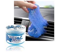 Buyohlic Gel de limpieza universal para coche, limpiador de grietas de coche, limpiador de barro para automóviles y teclado, limpiador de gel, limpiador de ventilación reutilizable