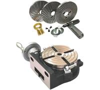 Buyohlic HV6-MT2 - Mesa rotativa con orificio central de 150 mm, 4 ranuras con placa divisoria