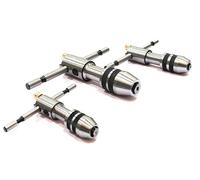 Buyohlic Llave de grifo ajustable de trinquete reversible tipo T (juego de todos los tamaños)