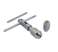 BUYOHLIC Llave de grifo tipo trinquete con cabezales intercambiables, capacidad de 1/20.3 cm a 1/10.2 cm y 1/10.2 cm a 1/5.1 cm