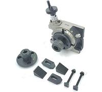 Buyohlic Mesa giratoria de 3 pulgadas, fresadora manual con kit de abrazadera M6 HSS M2 grado (con adaptador de pinza ER 16 y 20)