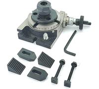 Buyohlic Mesa giratoria de 3 pulgadas, fresadora manual con kit de abrazadera M6 HSS M2 grado (con adaptador de pinza ER 20)