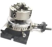 Buyohlic Mesa giratoria pequeña con mandíbula independiente de 70 mm y placa trasera (80 mm regular)