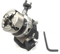 Buyohlic Mesa giratoria pequeña con mandíbula independiente de 70 mm y placa trasera (inclinación de 80 mm)