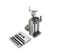 Buyohlic Mini tobogán de fresado vertical con placa base, montaje directo en mini máquina de torno de 7 x 14 pulgadas (tipo giratorio con abrazadera))