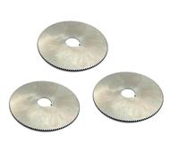 Buyohlic Paquete de 3 cuchillas de corte HSS M2 para sierra de corte longitudinal, agujero de ranura (4 pulgadas de diámetro exterior x 2 mm de grosor x 1 pulgada de diámetro)