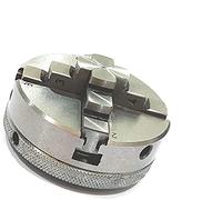 Buyohlic Portabrocas pequeños para mesas giratorias de 7.6 cm I 80 mm y 10.2 cm I 100 mm con placas traseras de acero y mini tornos (50 mm, 4 mordazas autocentrantes M12 x 1)