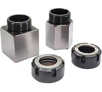 Buyohlic Precision ID Ground Blue - Adaptador de bloque de pinza ER-32 para torno CNC (juego de ambos)