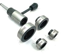 Buyohlic Roscado de precisión con matrices métricas de 16, 20, 25, 30, 38 mm, capacidad de soporte para enhebrar en torno (Morse Taper 2 (MT2))