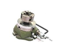 Buyohlic Small Watchmaker - Fresadora de mesa giratoria de 2-3/4 pulgadas (2.75 pulgadas) (4 ranuras + 50 mm, 4 mandíbulas autocentrantes con placa trasera)