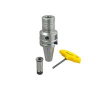 Buyohlic Soporte adaptador de portabrocas BT40 II Hydrogrip II Diámetro 20 x 100 mm Largo II equilibrado hasta 25000 RPM (20 a 8 mm)