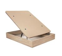 Buyqualia Canapé abatible de Apertura Frontal con Gran Capacidad de almacenaje (90/105/135/150) Patas Redondeadas, Base tapizada y bisagras de Alta poténcia (Cambrian, 90x190)