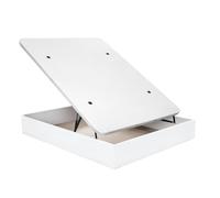 Buyqualia Canapé abatible de Apertura Frontal con Gran Capacidad de almacenaje (90/105/135/150) Patas Redondeadas, Base tapizada y bisagras de Alta poténcia (Blanco, 105x190)