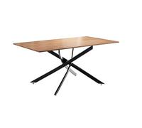 Buyqualia - Mesa de Comedor con Tapa Color safir y Patas metálicas Negras entrelazadas - Diseño Moderno Industrial, 73x160x90 cm