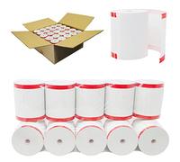 BuyRegisterRolls (100 rollos, sin núcleo) 3 1/8 x 230 (grosor del papel de 48 g/m²), sin BPA, papel térmico para impresora de recibos POS de grado A