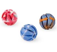 Buysmart Bola de Perro Espiral de 4 cm - Flotante de Goma Natural/Goma Maciza