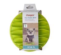 Buyter Alimentador Interactivo de Silicona para Mascotas Alimentadores lentos para Gatos Alimentos Divertidos TPR Wave Bowls Suministros de alimentación Anti-ahogamiento (S, Verde)