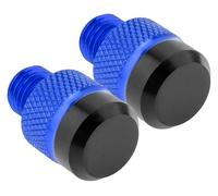BUYTUS 1 par de Tapones for Espejo retrovisor CNC M10 x,25 en Sentido horario 10 mm, compatibles con Motocicletas, Scooters, Bicicletas eléctricas y triciclos(Blue)