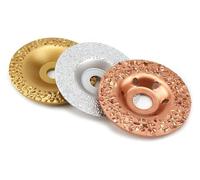 BUYTUS 3 muelas abrasivas de diamante 100 mm, aptas for discos abrasivos 4 pulgadas for pulir piedra, neumáticos y caucho(3pcs)