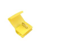 BUYTUS Conectores de cable alambre 10 a 50 piezas, terminales empalme rápido con bloqueo eléctrico, crimpeado no destructivo sin romper la línea AWG 22-18(Yellow wire breaker,30pcs)